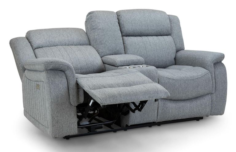 Linden Recliner Sofa - Grey Fabric - 2 Seater