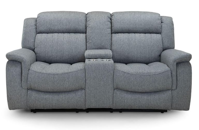 Linden Recliner Sofa - Grey Fabric - 2 Seater