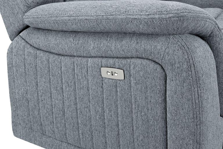 Linden Recliner Armchair - Grey Fabric