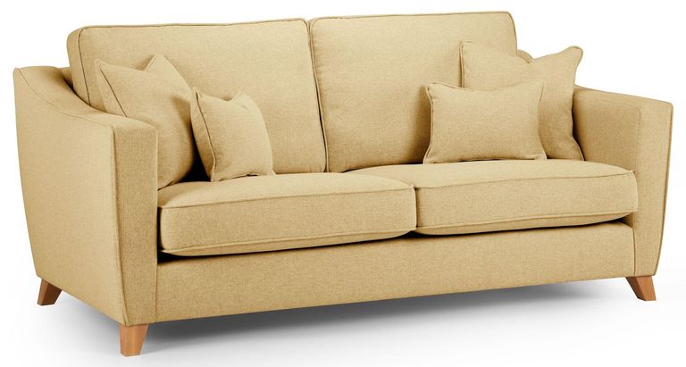 Linnet Corn Fabric 3 Seater Sofa