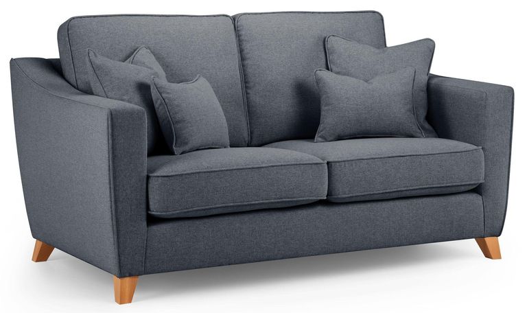 Linnet Denim Fabric 2 Seater Sofa