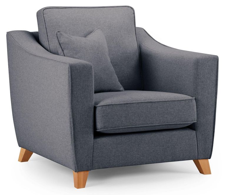 Linnet Denim Fabric Armchair