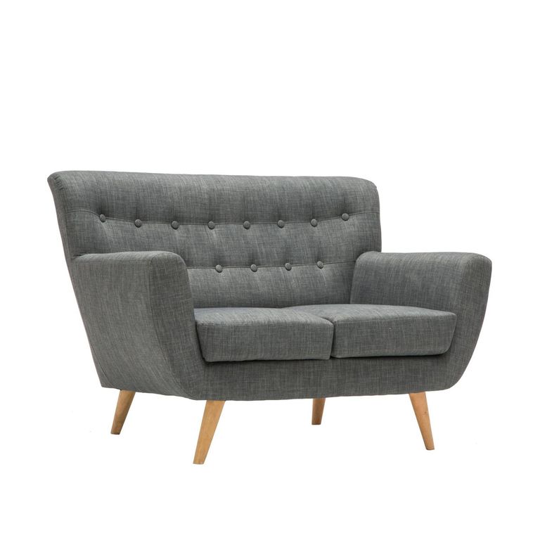 Loft 2 Seater Sofa - Grey Fabric