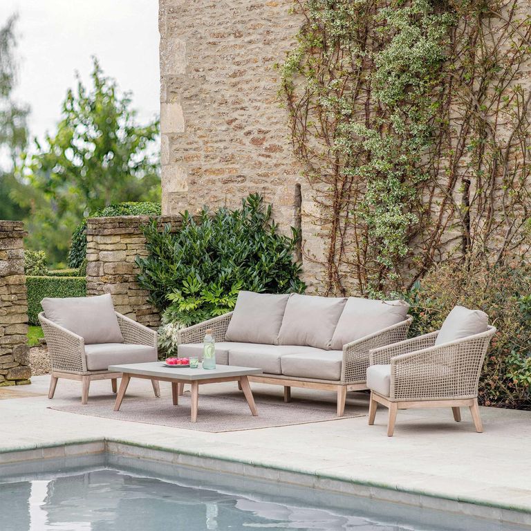Lynton Outdoor 3 Seater Sofa Set