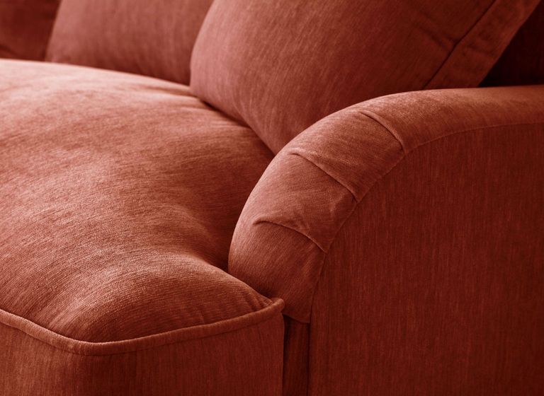 Manhattan Apricot Fabric 2 Seater Sofa