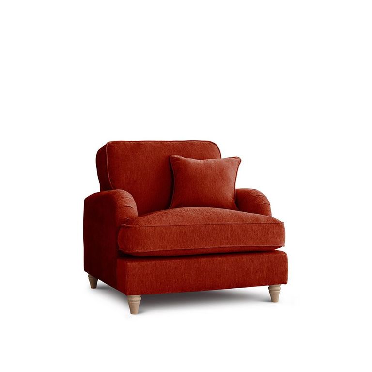 Manhattan Apricot Fabric Armchair
