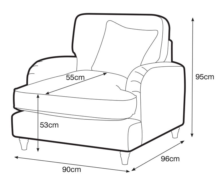 Manhattan Charcoal Fabric Armchair