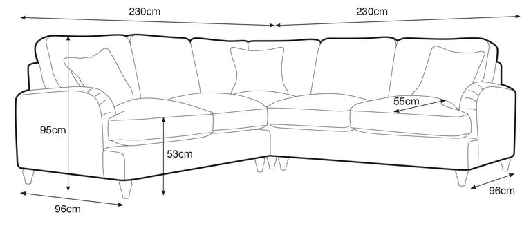 Manhattan Emerald Fabric 2 Corner 2 Sofa