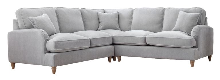Manhattan Ice Fabric 2 Corner 2 Sofa