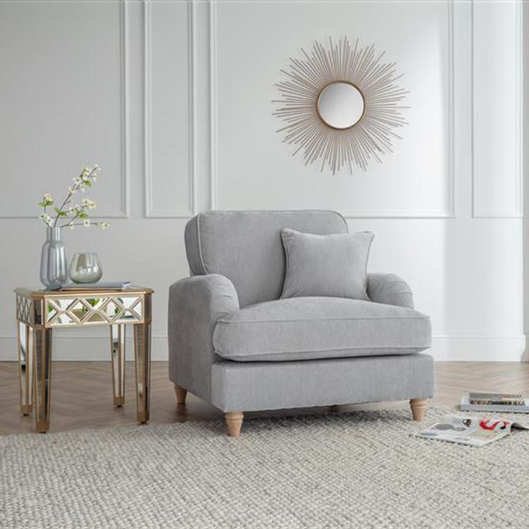 Manhattan Ice Fabric Armchair