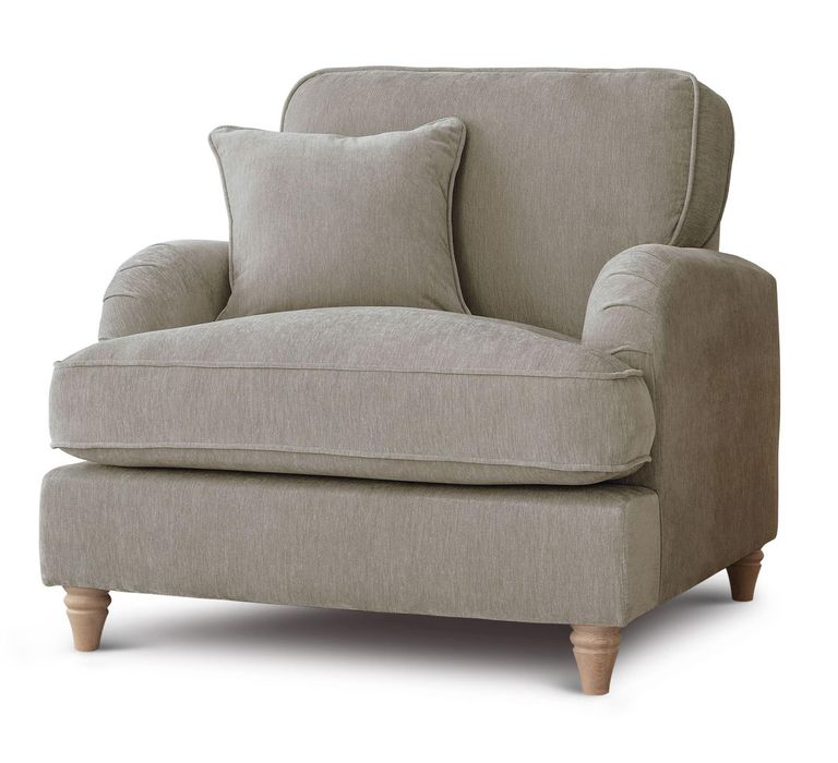Manhattan Putty Fabric Armchair