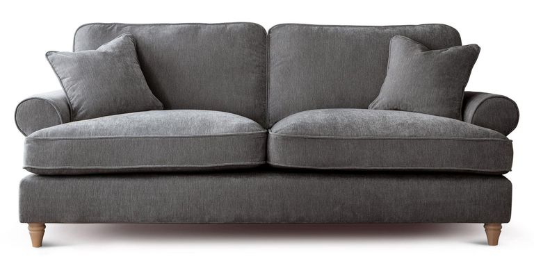 Marigot Charcoal Fabric 3 Seater Sofa
