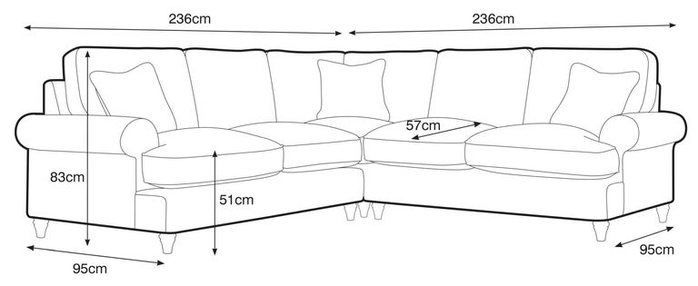 Marigot Emerald Fabric 2 Corner 2 Sofa