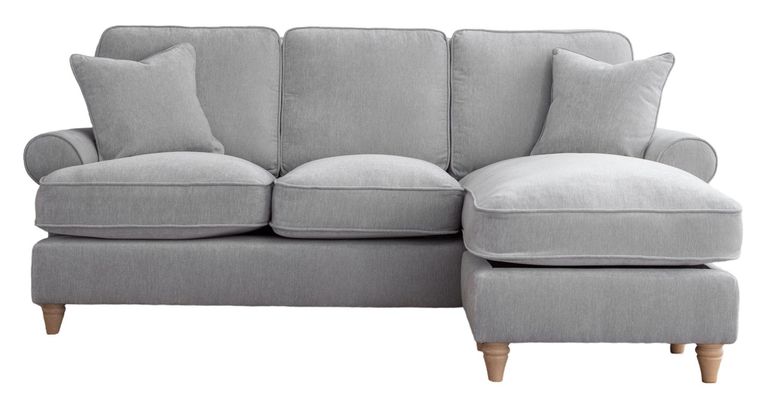 Marigot Ice Fabric Chaise Corner Sofa - RHF