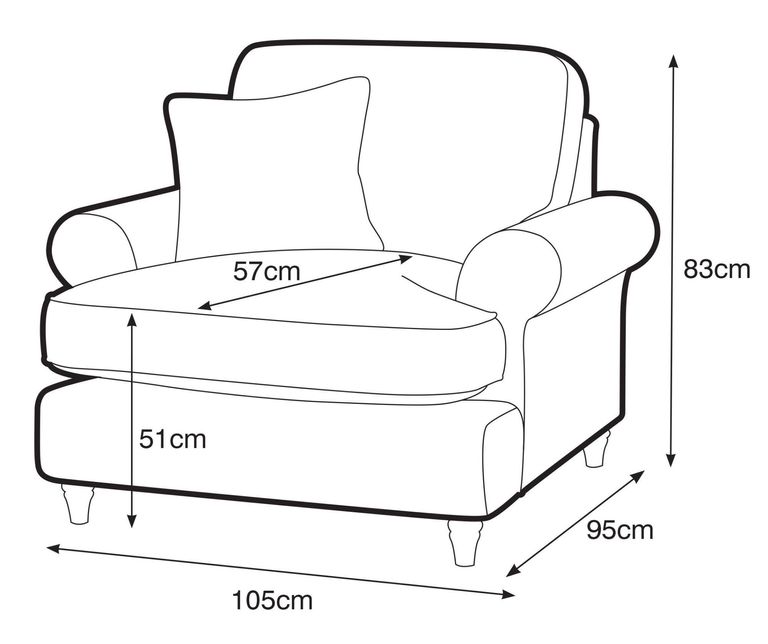 Marigot Putty Fabric Armchair