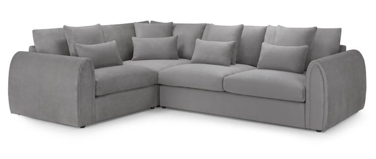 Mirabel Corner Sofa - Grey Fabric - LHF