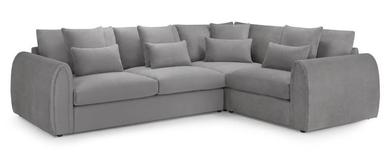 Mirabel Corner Sofa - Grey Fabric - RHF