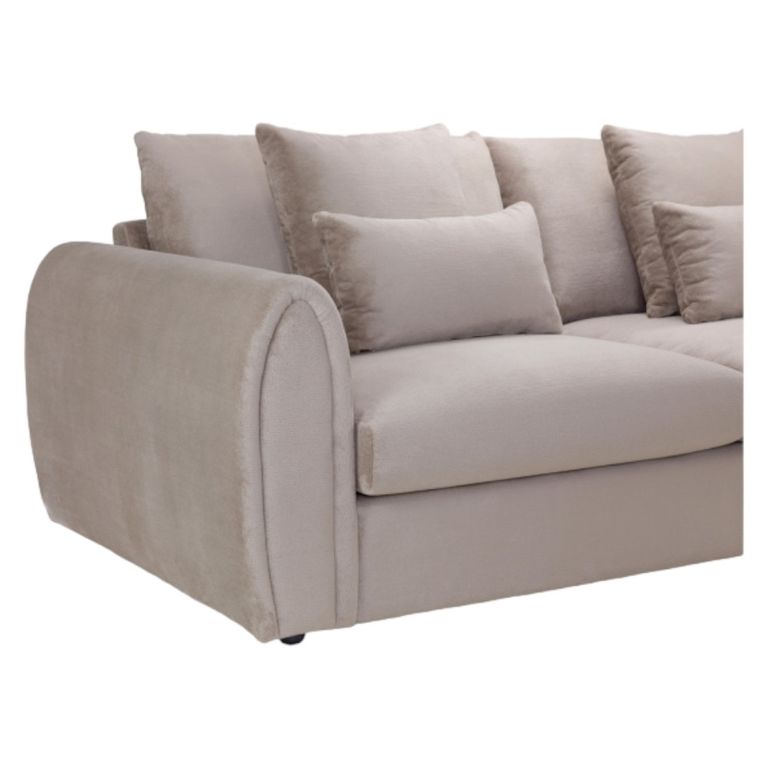 Mirabel Corner Sofa - Mocha Fabric - RHF