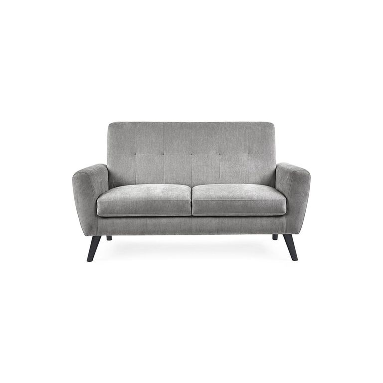 Monza Grey Mobus Fabric Sofa - 2 Seater