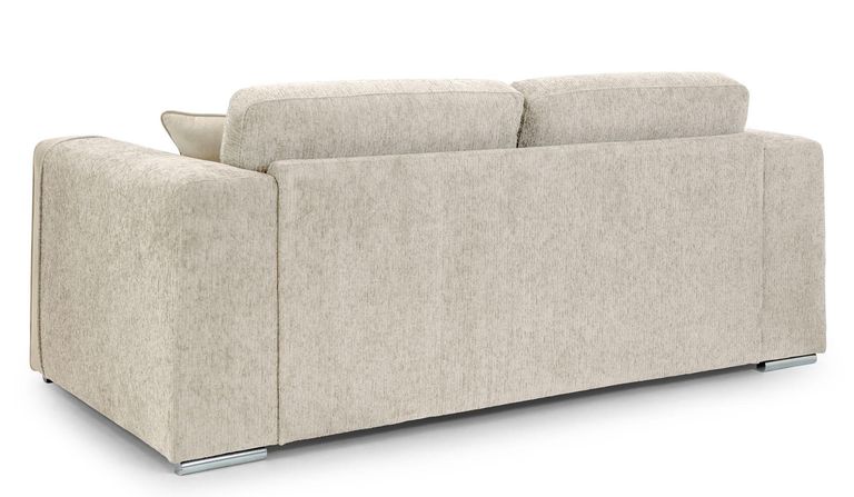 Naples Sofa - Beige Fabric - 3 Seater
