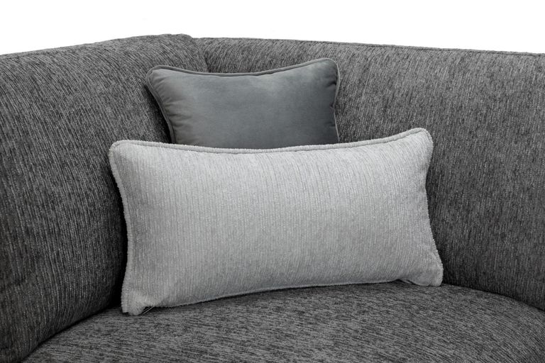 Naples Sofa - Grey Fabric - 3 Seater