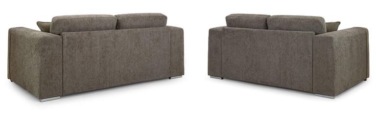 Naples Sofa Set - Mocha Fabric - 3+2 Seater