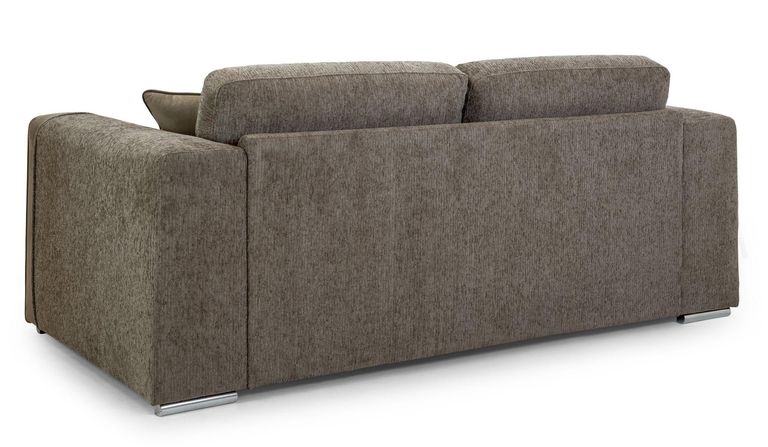 Naples Sofa - Mocha Fabric - 3 Seater