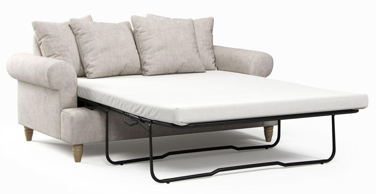 Narva Clay Fabric 2 Seater Pull Out Sofa Bed