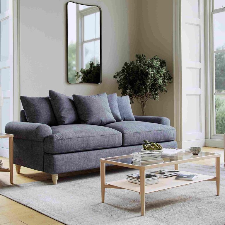 Narva Denim Fabric 2.5 Seater Sofa