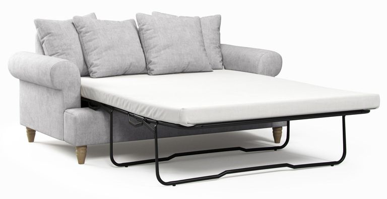 Narva Dove Grey Fabric 2 Seater Pull Out Sofa Bed