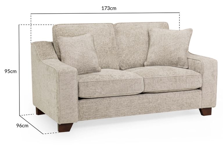Nebraska Sofa - Beige Fabric - 2 Seater