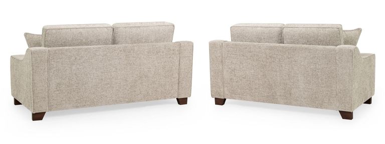 Nebraska Sofa Set - Beige Fabric - 3+2 Seater