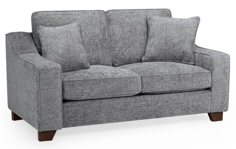 Nebraska Sofa - Slate Grey Fabric - 2 Seater