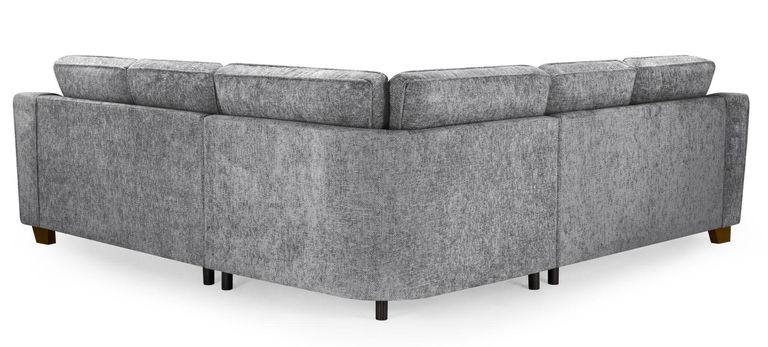 Nebraska Corner Sofa Suite - Slate Grey Fabric - Large