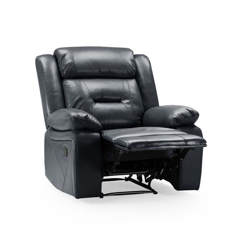 Novie Armchair - Black Faux Leather