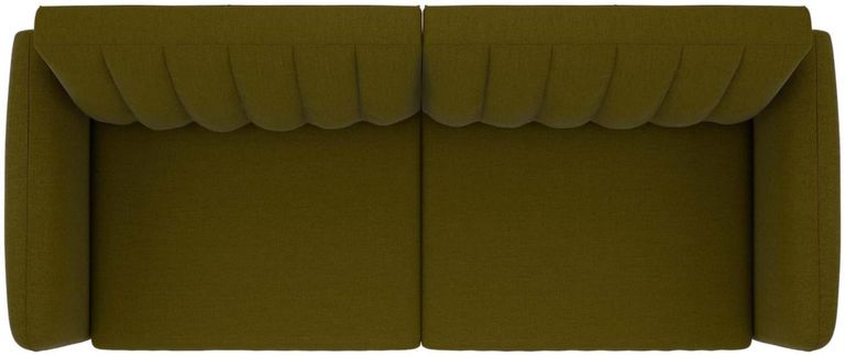 Nowata Brittany Green Linen Futon Sofa Bed - 2115329NUK