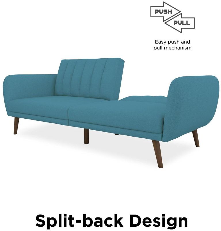 Nowata Brittany Linen Futon Sofa Bed - 2115829NUK