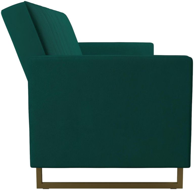 Nowata Skylar Green Velvet Sofa Bed - 2358979NUK