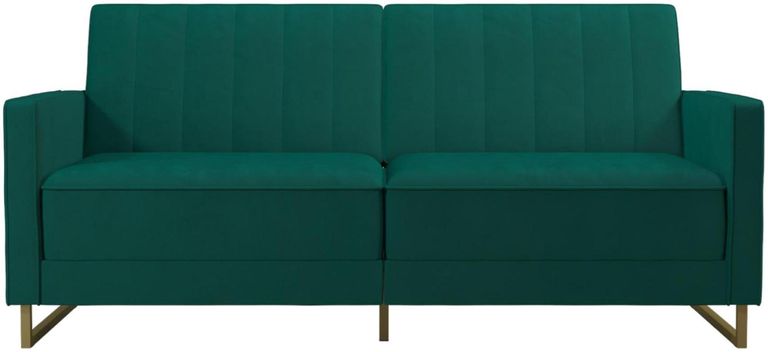 Nowata Skylar Green Velvet Sofa Bed - 2358979NUK