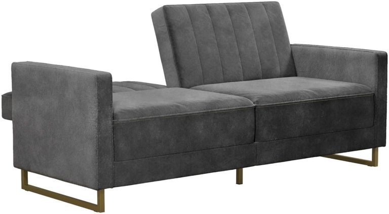 Nowata Skylar Grey Velvet Sofa Bed - 2358479NUK