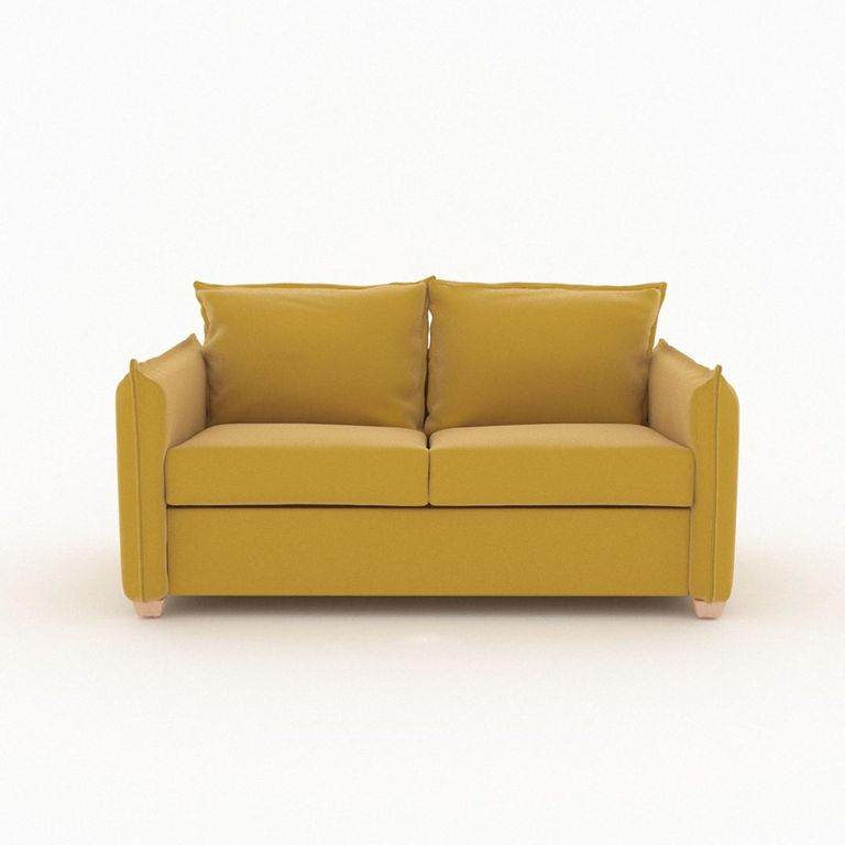 Oliver Sofa Bed - Sunningdale Saffron Fabric - 2 Seater
