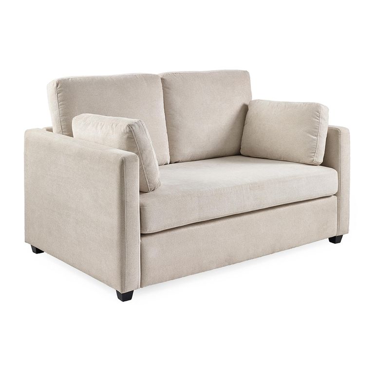 Ottilie Beige Fabric Sofa - 2 Seater