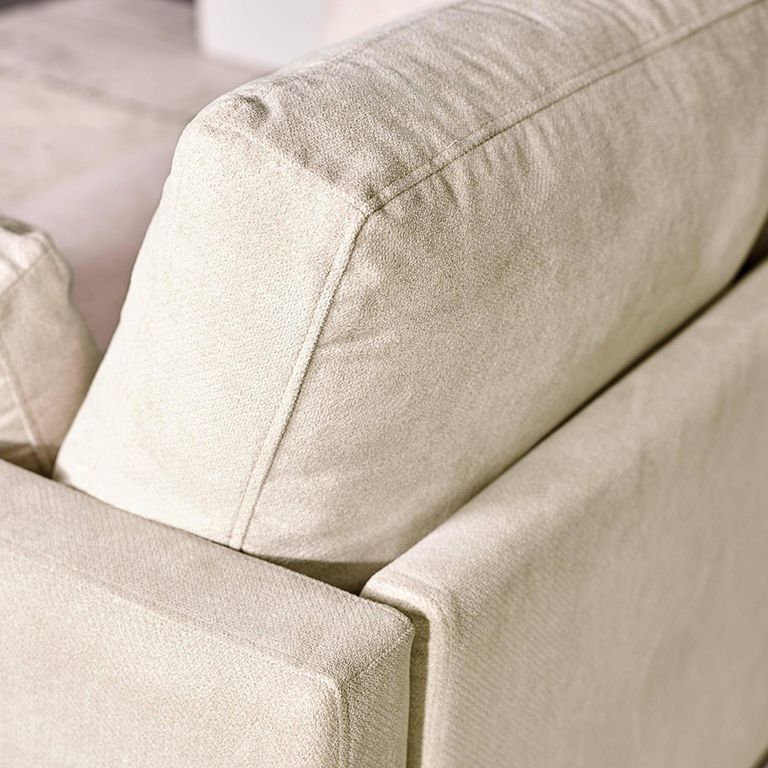 Ottilie Beige Fabric Sofa - 2 Seater