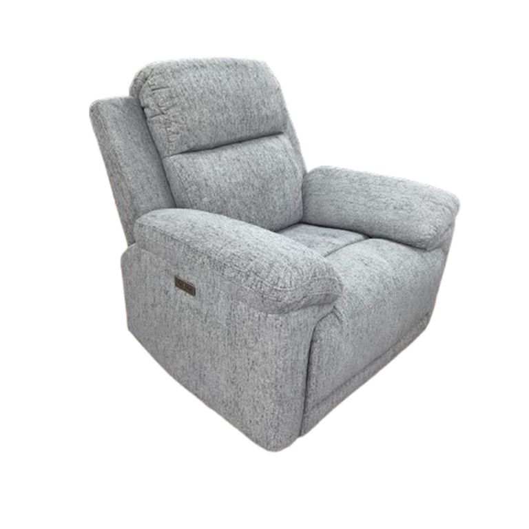 Owen Electric Recliner Armchair - Grey Fabric