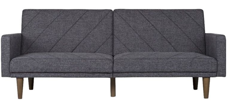 Paso Dark Grey Linen Fabric 2 Seater Sofa Bed - 2110429UK