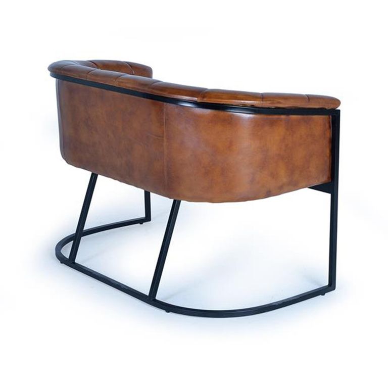 Quasqueton Sofa - Brown Leather - 2 Seater