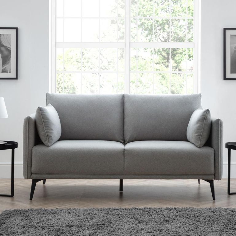 Rohe Sofa - 2 Seater - Grey Fabric