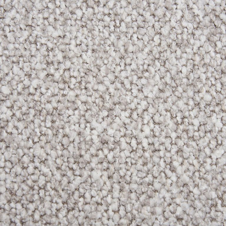 Salvador 3 Seater Sofa - Light Grey Boucle Fabric