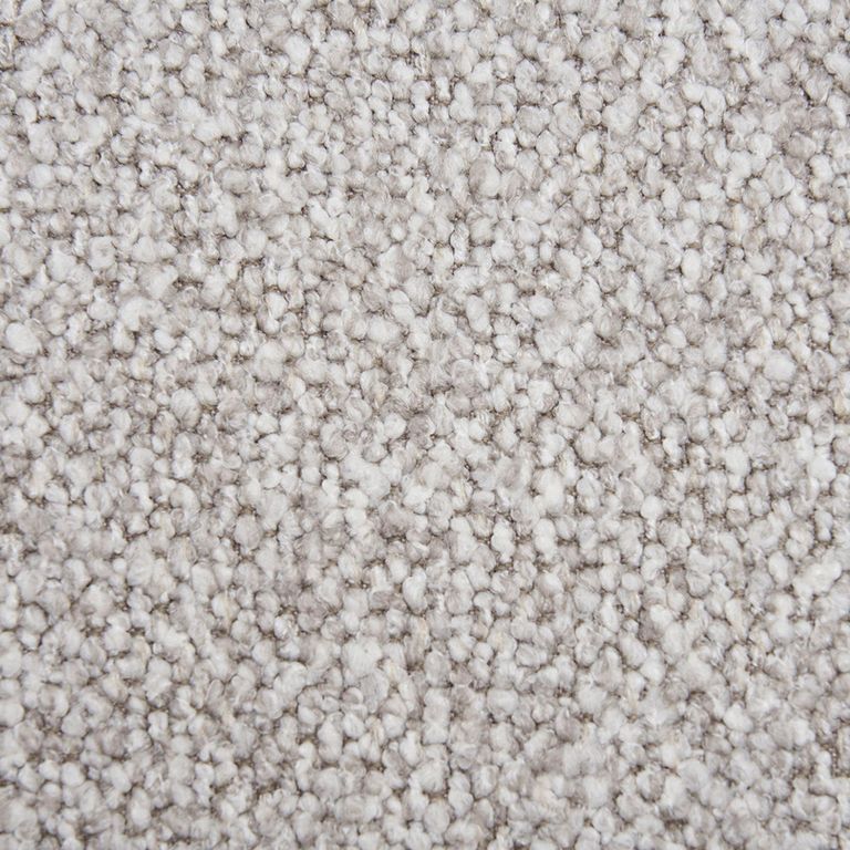 Salvador Lounge Sofa - Light Grey Boucle Fabric - Black Legs - LHF