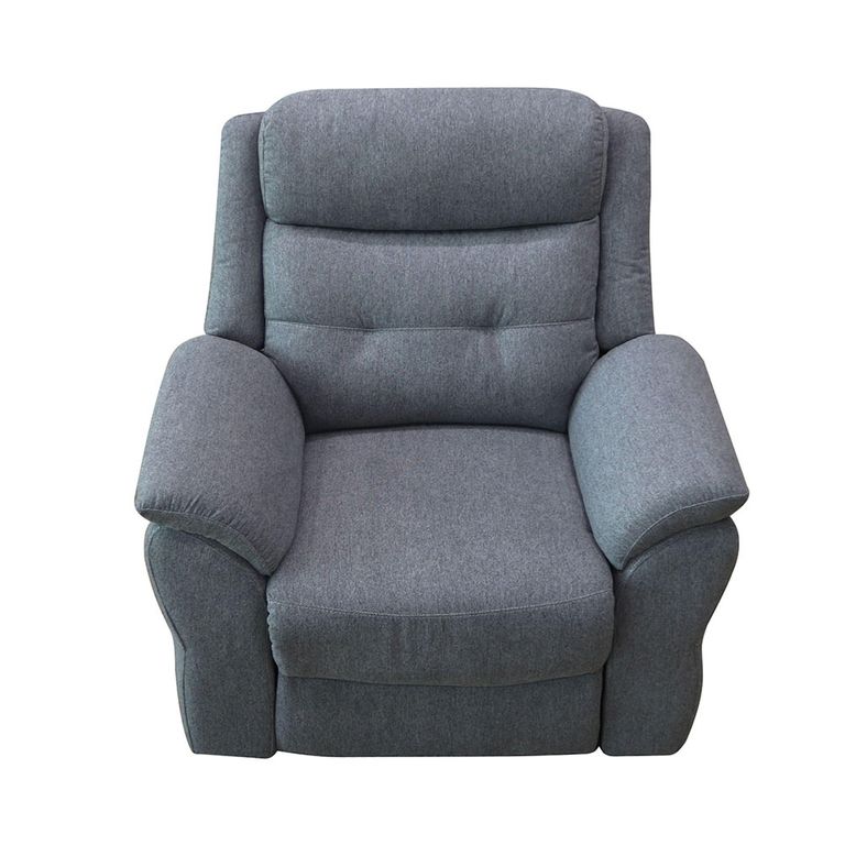 Shelby Grey Fabric Recliner Armchair